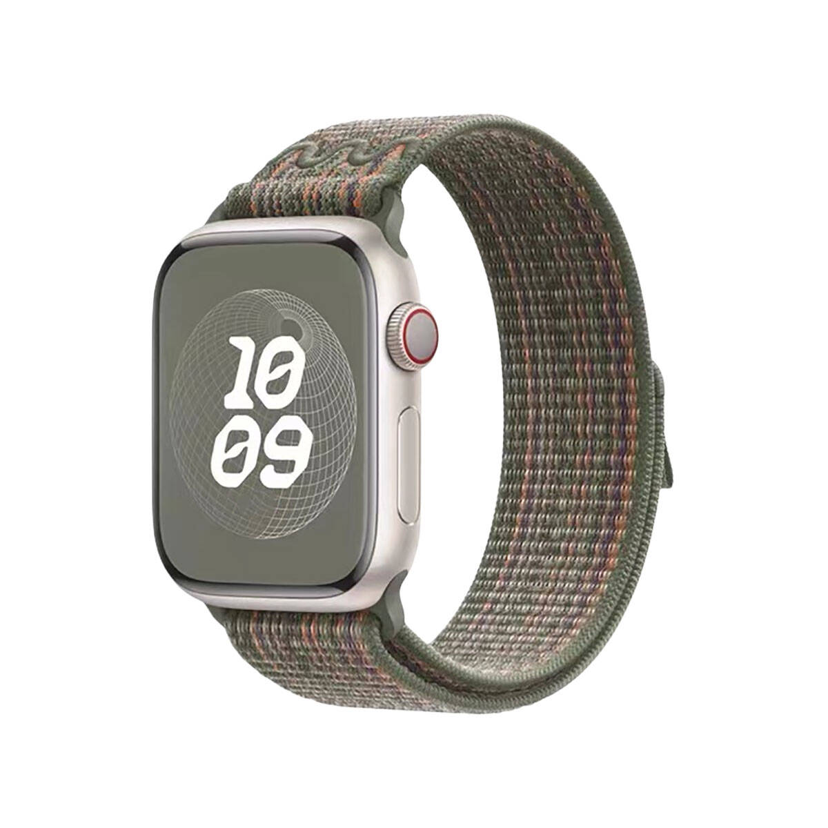 Apple Watch 45mm KRD-91 Hasır Kordon Strap Kayış Yeni Seri Rengarenk Sağlam Şık