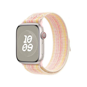 Apple Watch 45mm KRD-91 Hasır Kordon Strap Kayış Yeni Seri Rengarenk Sağlam Şık