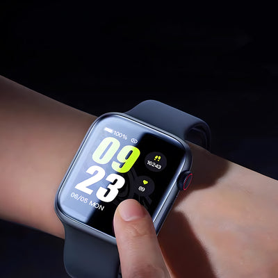 Apple Watch 42mm Wiwu JD-107 Easy Install Serisi HD Ekran Koruyucu Film + Kolay Uygulama Aparatı Siyah