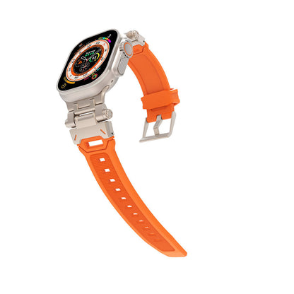 Watch 42mm Zore KRD-108 Metal Başlıklı Silikon Kordon