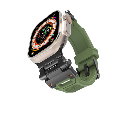 Watch 42mm Zore KRD-108 Metal Başlıklı Silikon Kordon