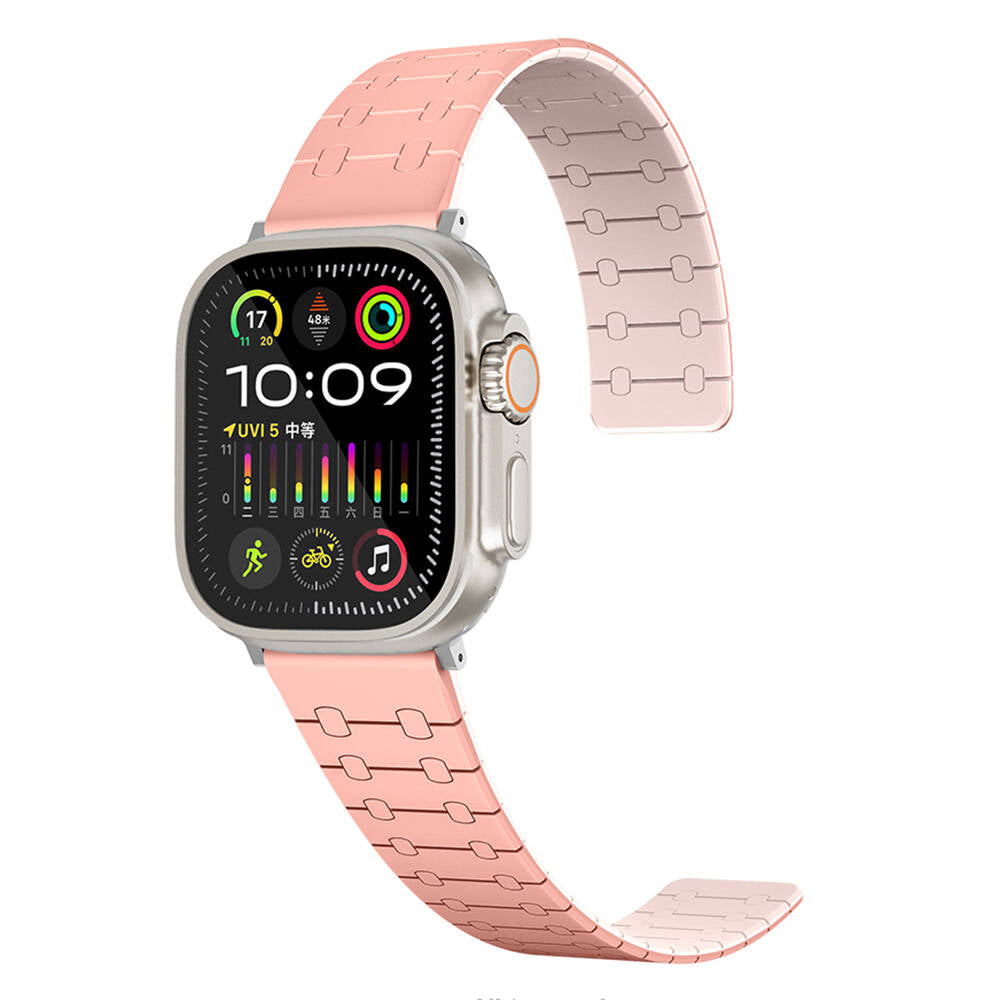 Watch 42mm Zore KRD-111 Çizgili Desenli Silikon Kordon