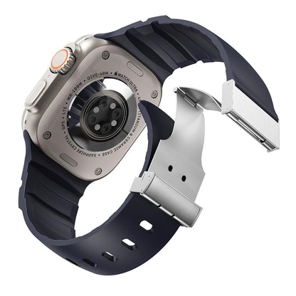 Watch 42mm Zore KRD-145 Metal Tokalı Silikon Kordon