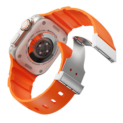 Watch 42mm Zore KRD-145 Metal Tokalı Silikon Kordon