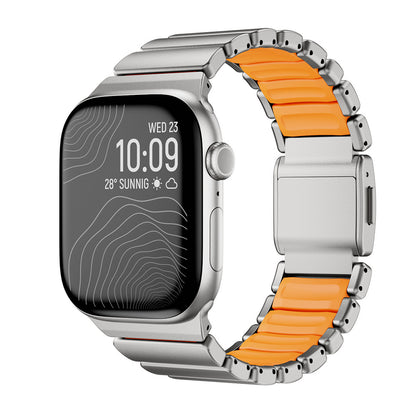 Apple Watch 42mm Zore KRD-151 Metal Silikon Kordon