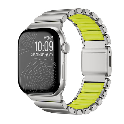 Apple Watch 42mm Zore KRD-151 Metal Silikon Kordon