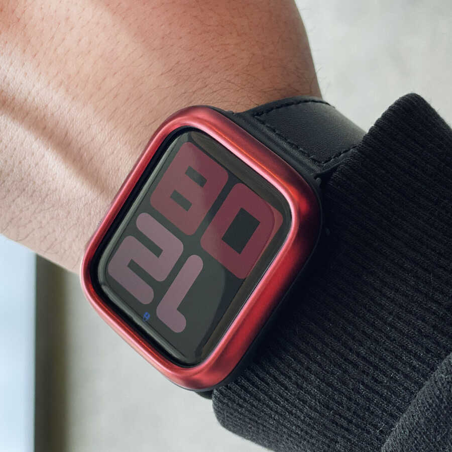 Apple Watch 44mm Araree Amy Akıllı Saat Koruyucu Kırmızı
