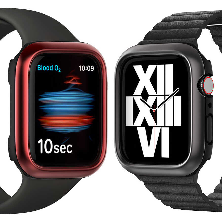Apple Watch 44mm Araree Amy Akıllı Saat Koruyucu Kırmızı