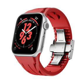 Apple Watch 44mm KRD-127 Metal Tokalı Silikon Kordon