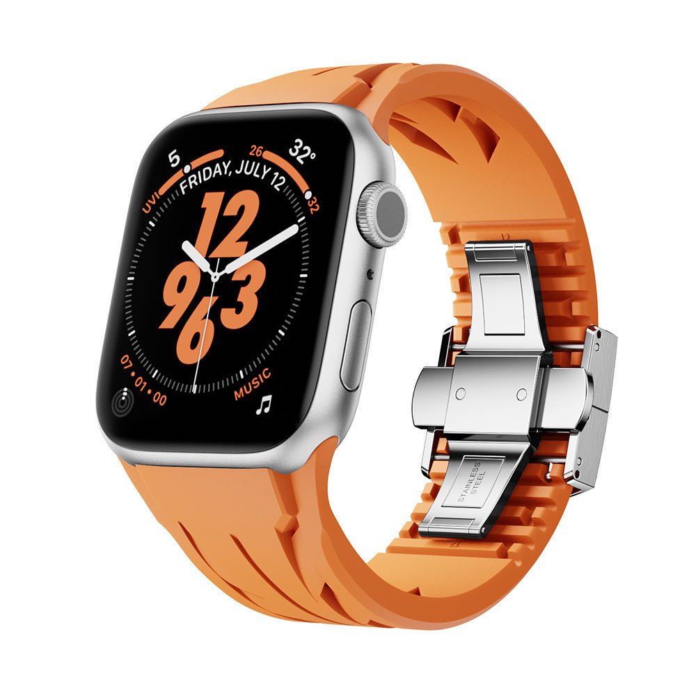 Watch 44mm KRD-127 Metal Tokalı Silikon Kordon