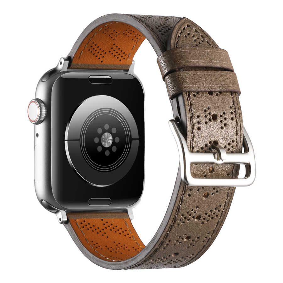 Watch 44mm KRD-76 PU Deri Kordon Strap Kayış