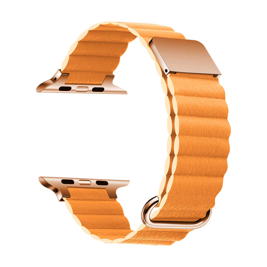 Watch 44mm KRD-78 PU Deri Kordon Strap Kayış