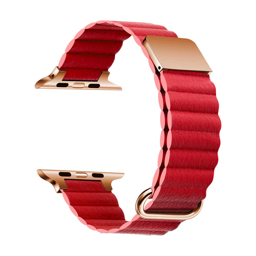 Watch 44mm KRD-78 PU Deri Kordon Strap Kayış