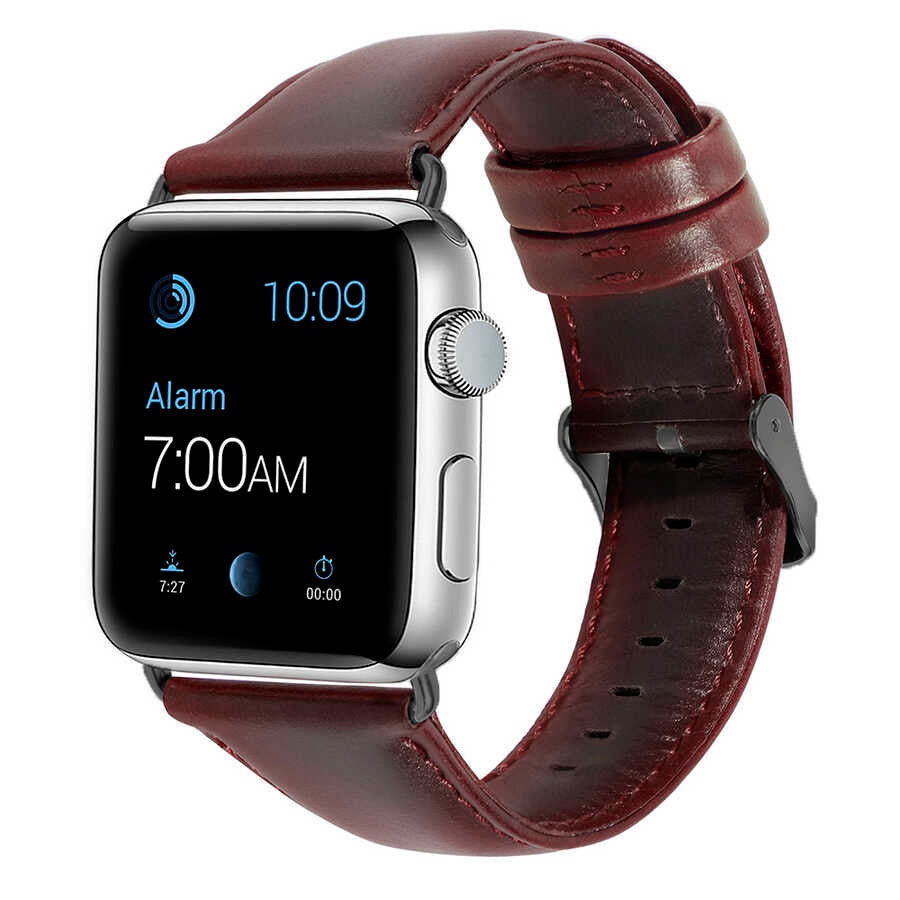 Apple Watch 44mm Luxury Leather Deri Kordon