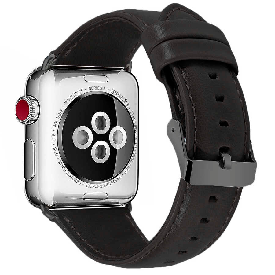 Apple Watch 44mm Luxury Leather Deri Kordon