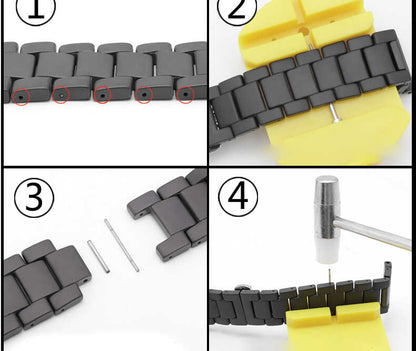 Watch 44mm Mat Seramik Metal Kordon