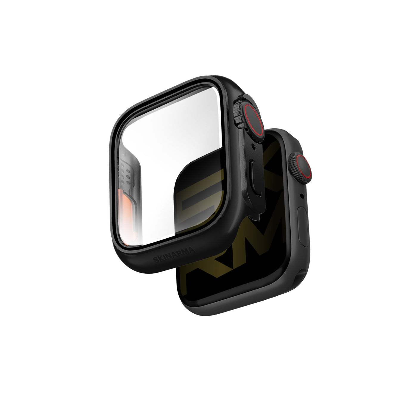 Apple Watch 44mm SkinArma Gado Pro Dijital Taç Korumalı Kasa ve Ekran Koruyucu Gri
