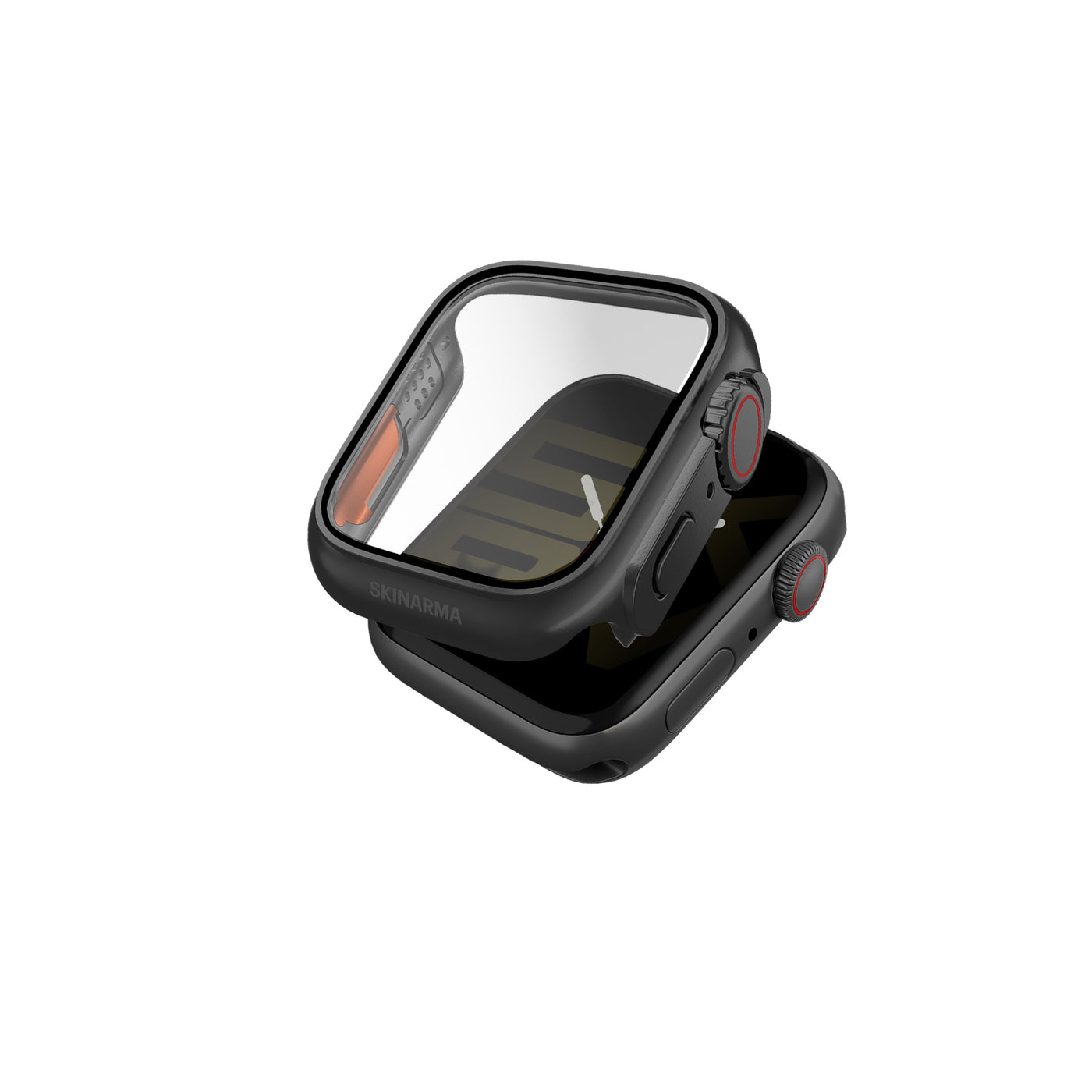 Apple Watch 44mm SkinArma Gado Pro Dijital Taç Korumalı Kasa ve Ekran Koruyucu Gri