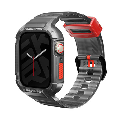 Watch 44mm SkinArma Saido Sert PC Kasa Koruyuculu Silikon Kordon