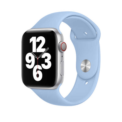 Apple Watch 44mm Wiwu Sport Band Silikon Kordon Lila
