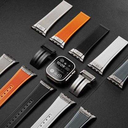 Watch 44mm Zore KRD-113 Spor Görünümlü Silikon Kordon