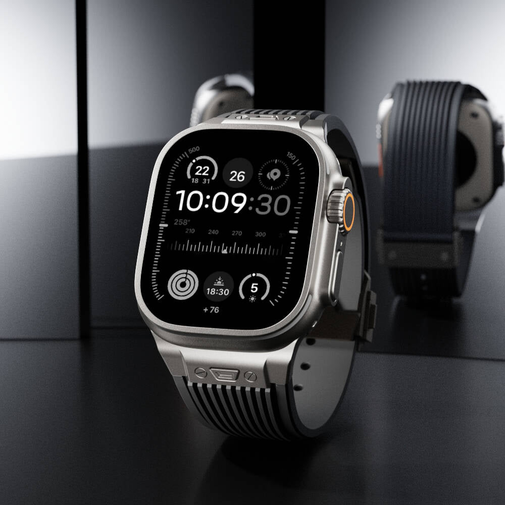 Watch 44mm Zore KRD-113 Spor Görünümlü Silikon Kordon