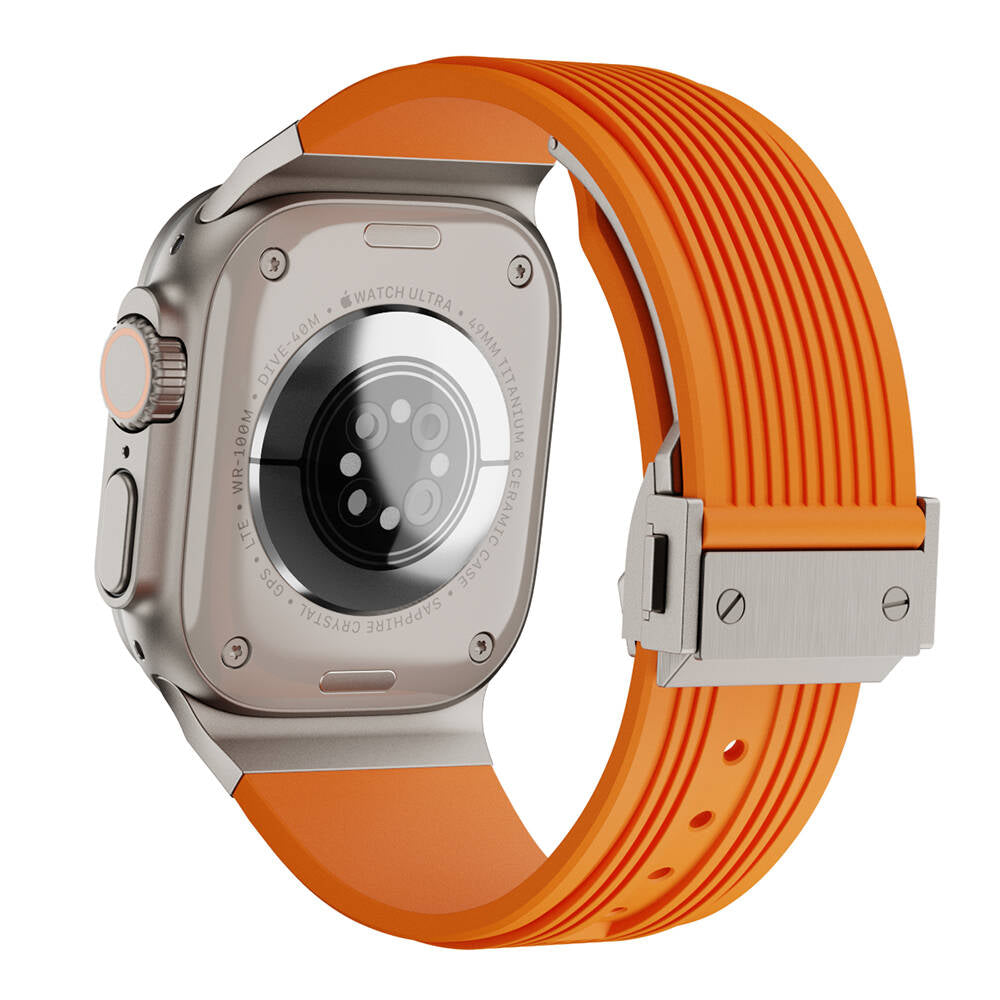 Watch 44mm Zore KRD-113 Spor Görünümlü Silikon Kordon