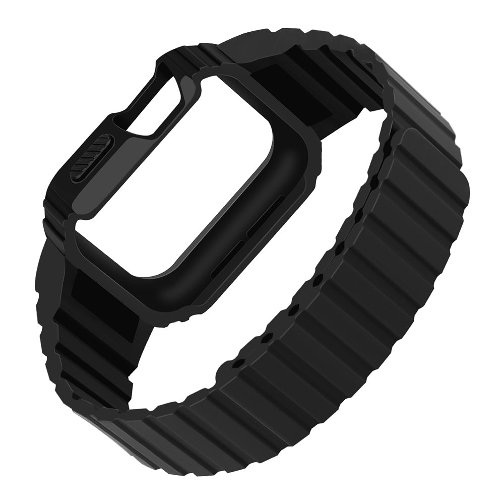 Watch 44mm Zore KRD-142 Airbag Tasarımlı Kasa Koruyuculu Silikon Kordon