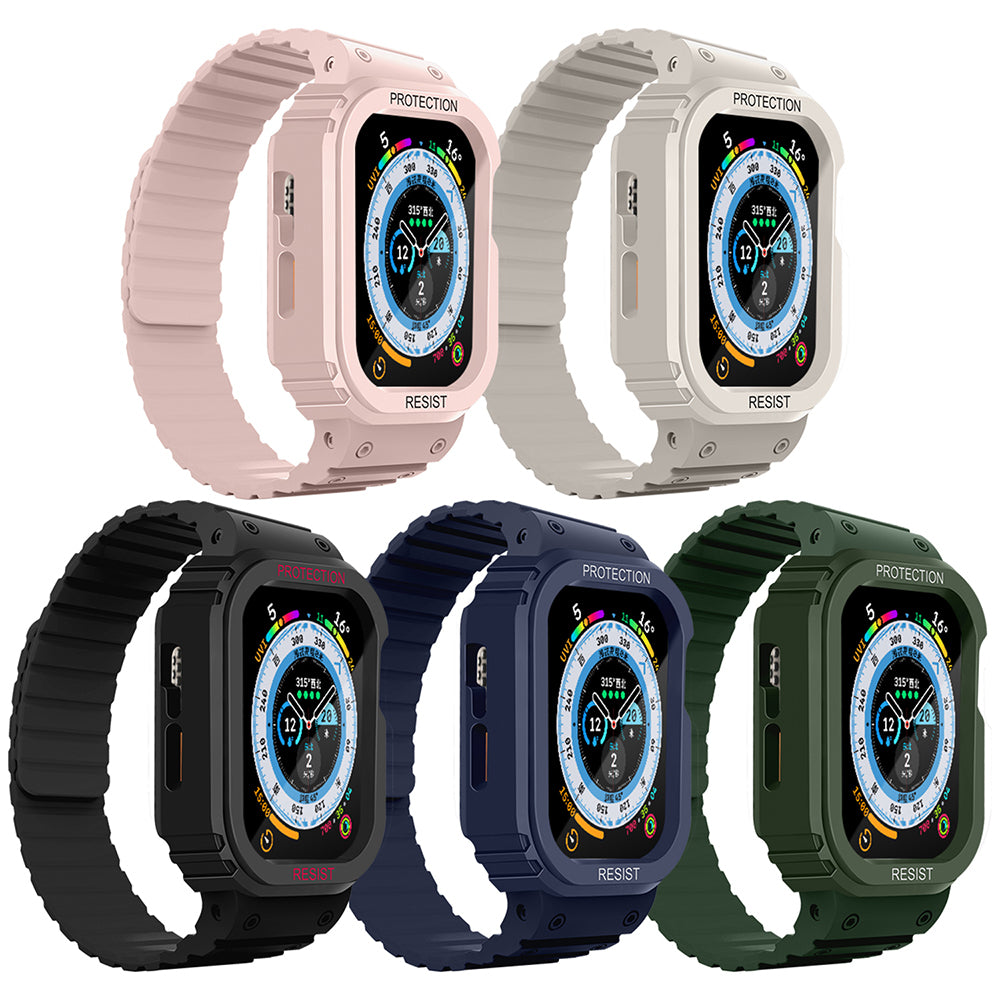 Watch 44mm Zore KRD-142 Airbag Tasarımlı Kasa Koruyuculu Silikon Kordon