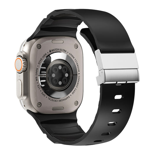 Watch 44mm Zore KRD-145 Metal Tokalı Silikon Kordon