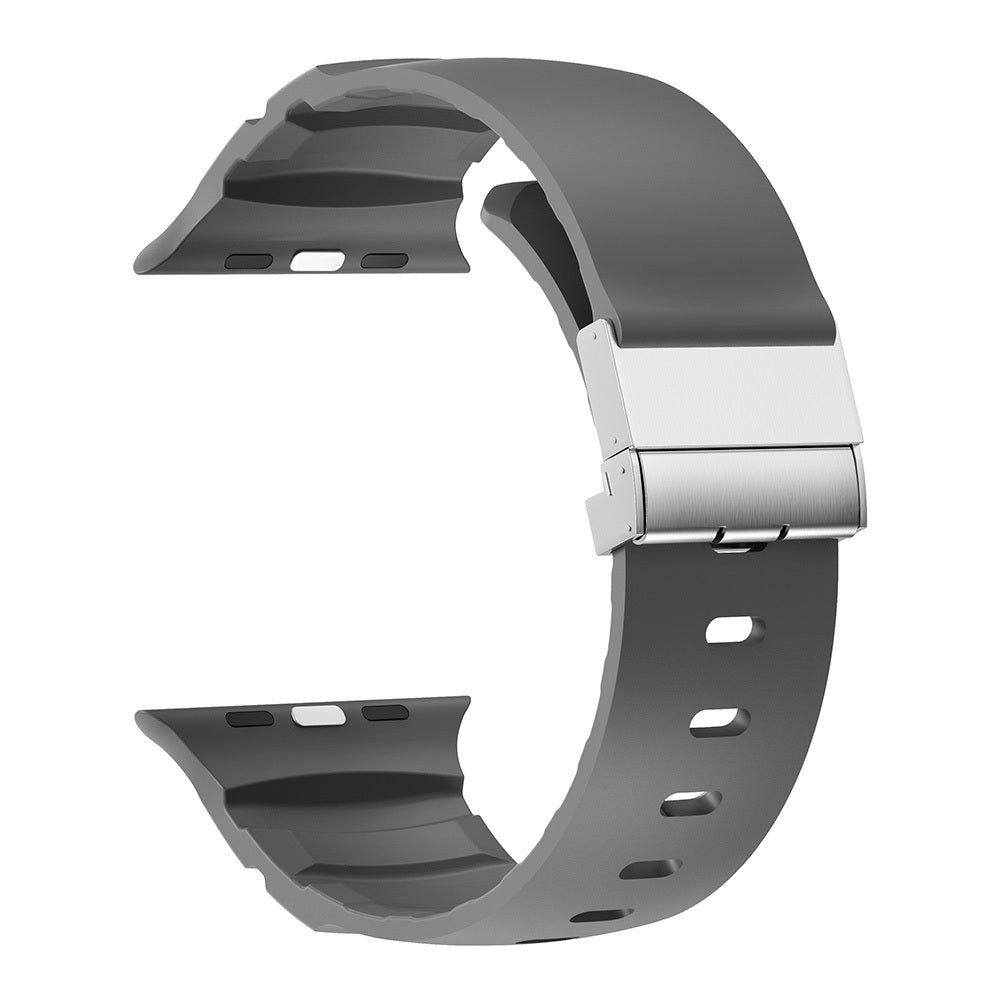 Watch 44mm Zore KRD-145 Metal Tokalı Silikon Kordon