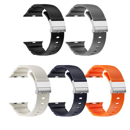 Watch 44mm Zore KRD-145 Metal Tokalı Silikon Kordon