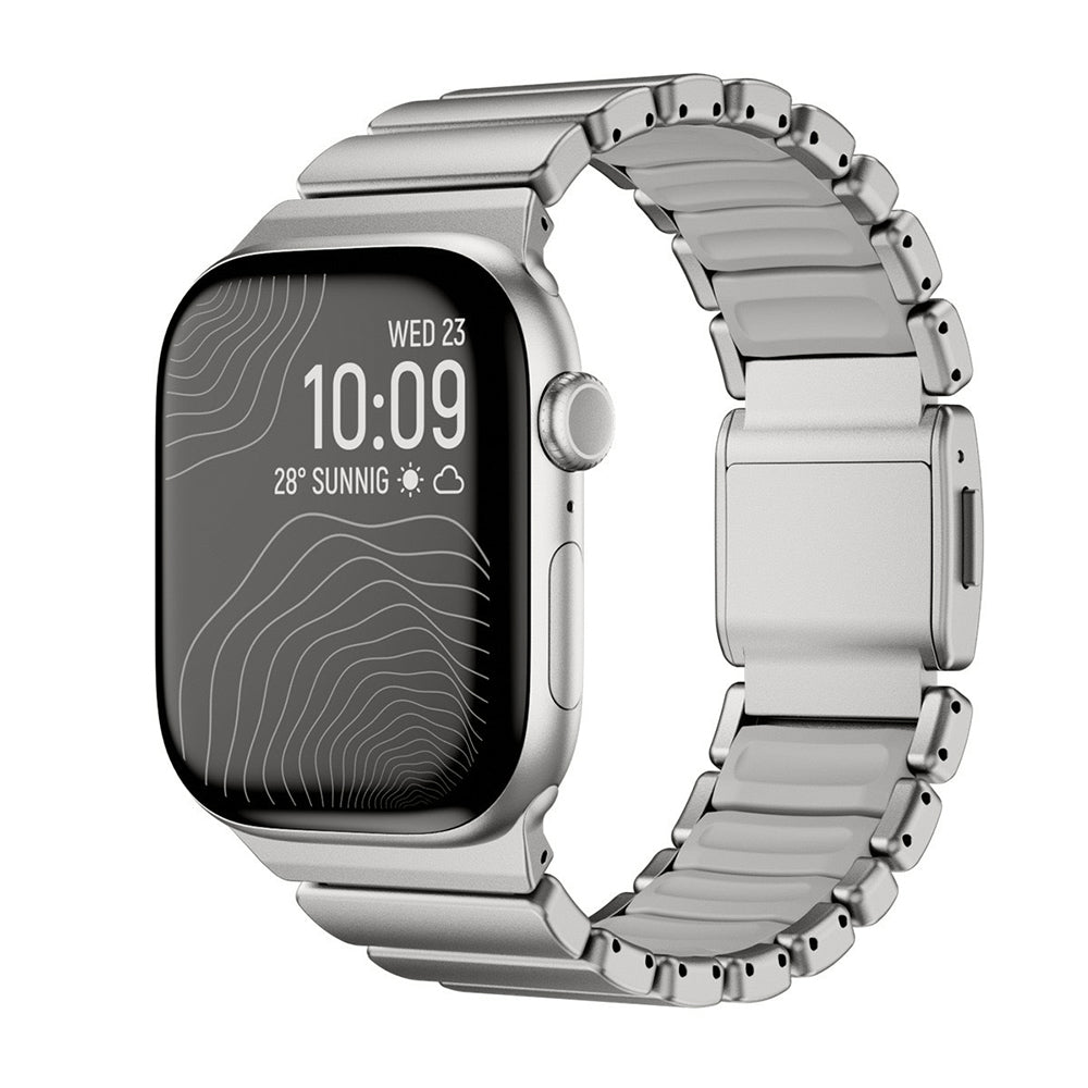 Apple Watch 44mm Zore KRD-151 Metal Silikon Kordon