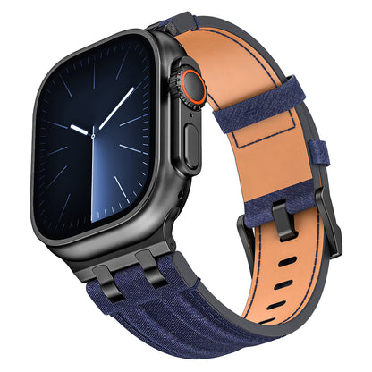 Apple Watch 44mm Zore KRD-153 Kot Kumaş Tasarımlı Kordon