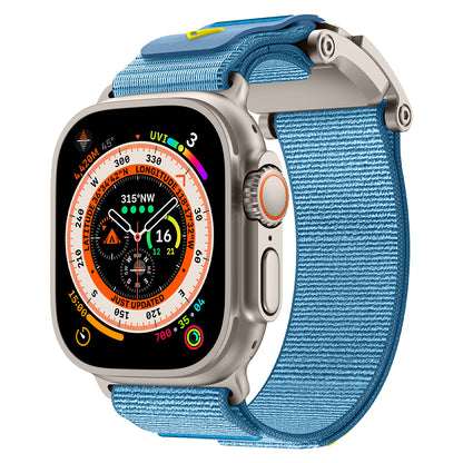 Apple Watch 44mm Zore KRD-154 Naylon Kumaş Hasır Örgülü Kordon