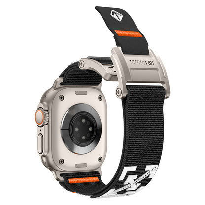 Apple Watch 44mm Zore KRD-154 Naylon Kumaş Hasır Örgülü Kordon
