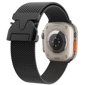 Apple Watch 44mm Zore KRD-25 Metal Hasır Kordon