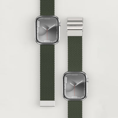 Apple Watch 7 41mm Amazingthing Titan Weave 2 Sport Örgü Kordon Mor