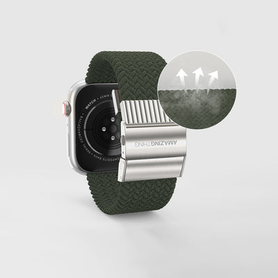 Apple Watch 7 41mm Amazingthing Titan Weave 2 Sport Örgü Kordon Mor