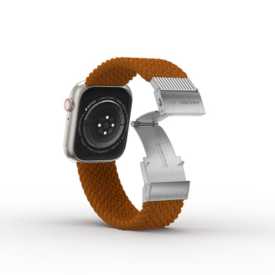 Apple Watch 7 41mm Amazingthing Titan Weave Örgü Sport Kordon Mavi