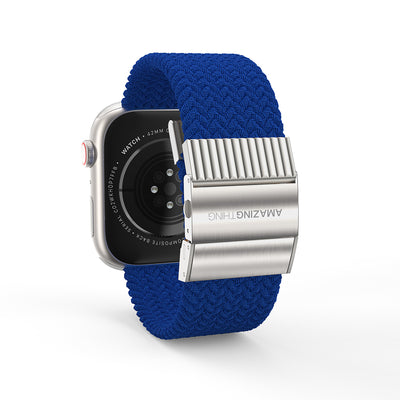 Apple Watch 7 41mm Amazingthing Titan Weave Örgü Sport Kordon Mor