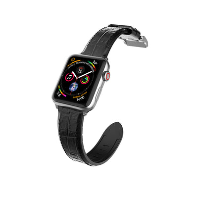 Apple Watch 7 41mm Raptic Hybrid Leather Serisi Deri Kordon Kahverengi