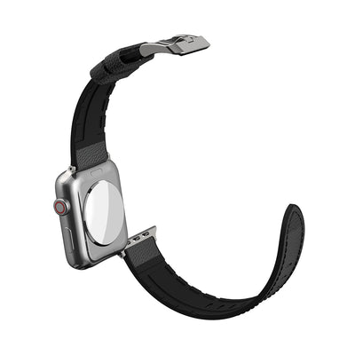 Apple Watch 7 41mm Raptic Hybrid Leather Serisi Deri Kordon Kahverengi