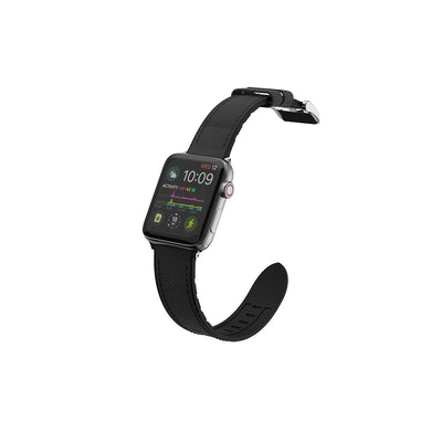 Apple Watch 7 41mm Raptic Hybrid Leather Serisi Deri Kordon Kahverengi