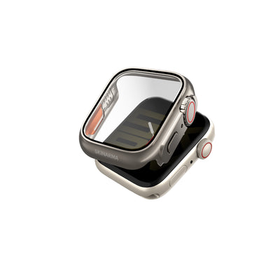Apple Watch 7 41mm SkinArma Gado Pro Dijital Taç Korumalı Kasa ve Ekran Koruyucu Gri