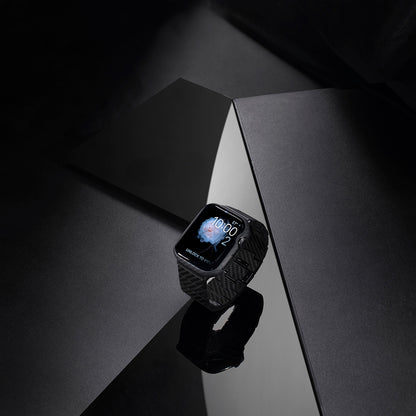 Watch 7 45mm 600D Aramid Fiber Classic Serisi Black-Grey Twill Kasa Koruyucu Pitaka Air Case