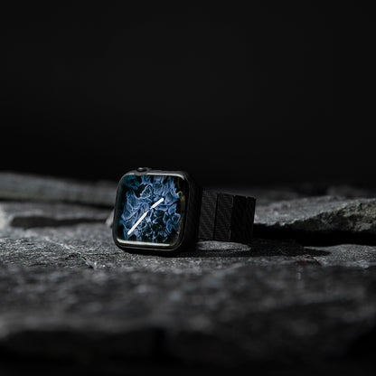 Watch 7 45mm 600D Aramid Fiber Classic Serisi Black-Grey Twill Kasa Koruyucu Pitaka Air Case