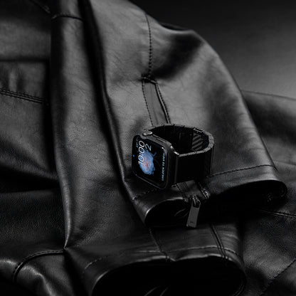 Watch 7 45mm 600D Aramid Fiber Classic Serisi Black-Grey Twill Kasa Koruyucu Pitaka Air Case