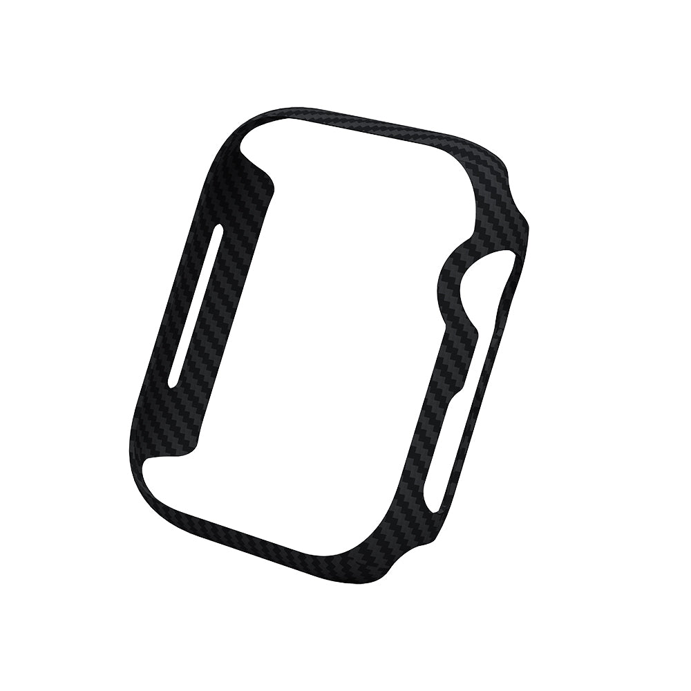 Apple Watch 7 45mm 600D Aramid Fiber Classic Serisi Black-Grey Twill Kasa Koruyucu Pitaka Air Case