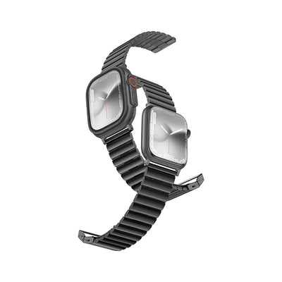 Apple Watch 7 45mm Amazingthing Titan Steel Metal Kordon Gümüş